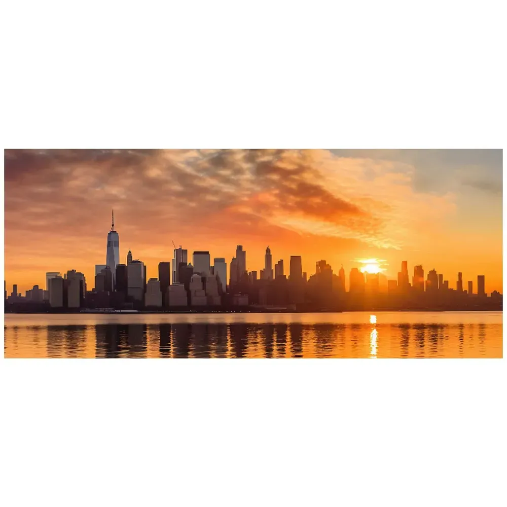 New York At Sunrise Bathroom Splashback 25 x 60cm - Multi