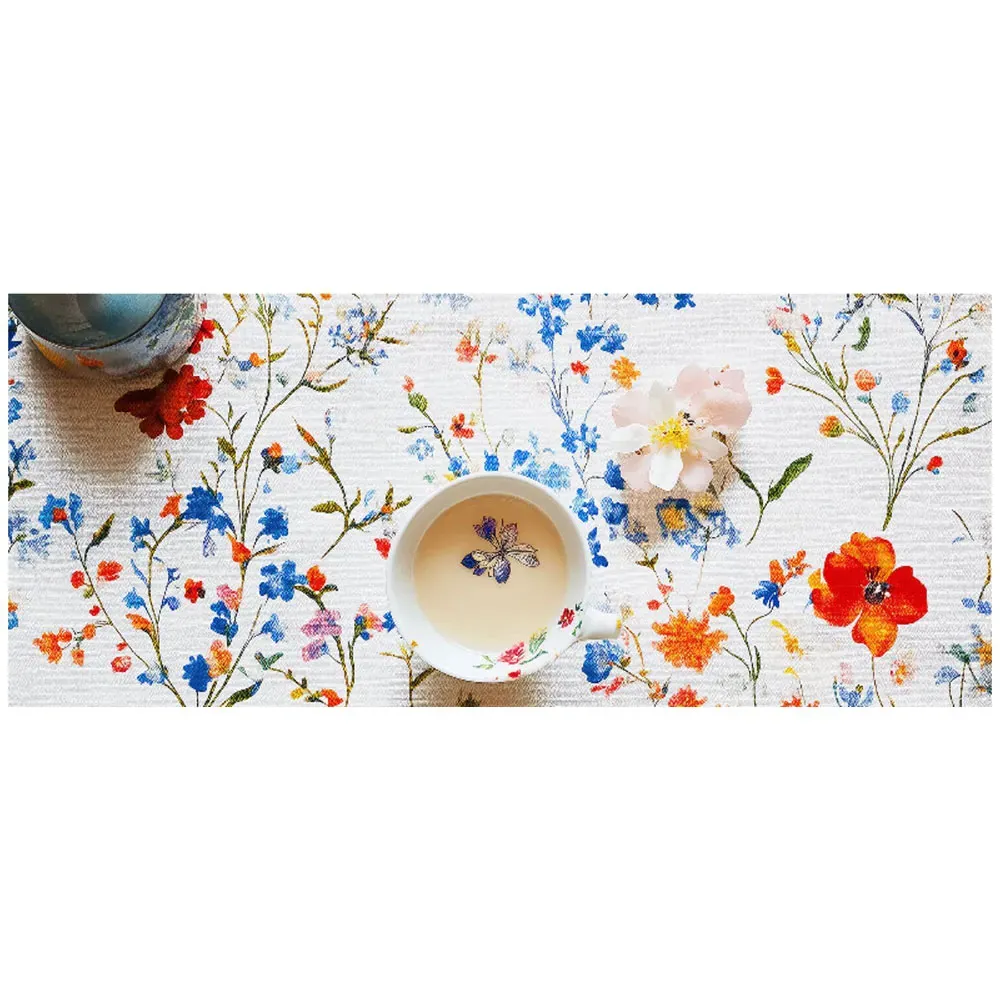 Time for Tea Glass Bathroom Splashback 25 x 60cm - Multi