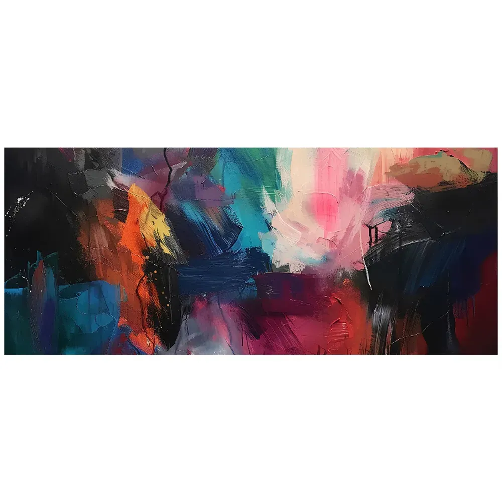 Warren Reed Cosmic Fusion Glass Bathroom Splashback - Multi