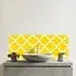 Warren Reed Geometric Quatrefoil Glass Bathroom Splashback - Multi