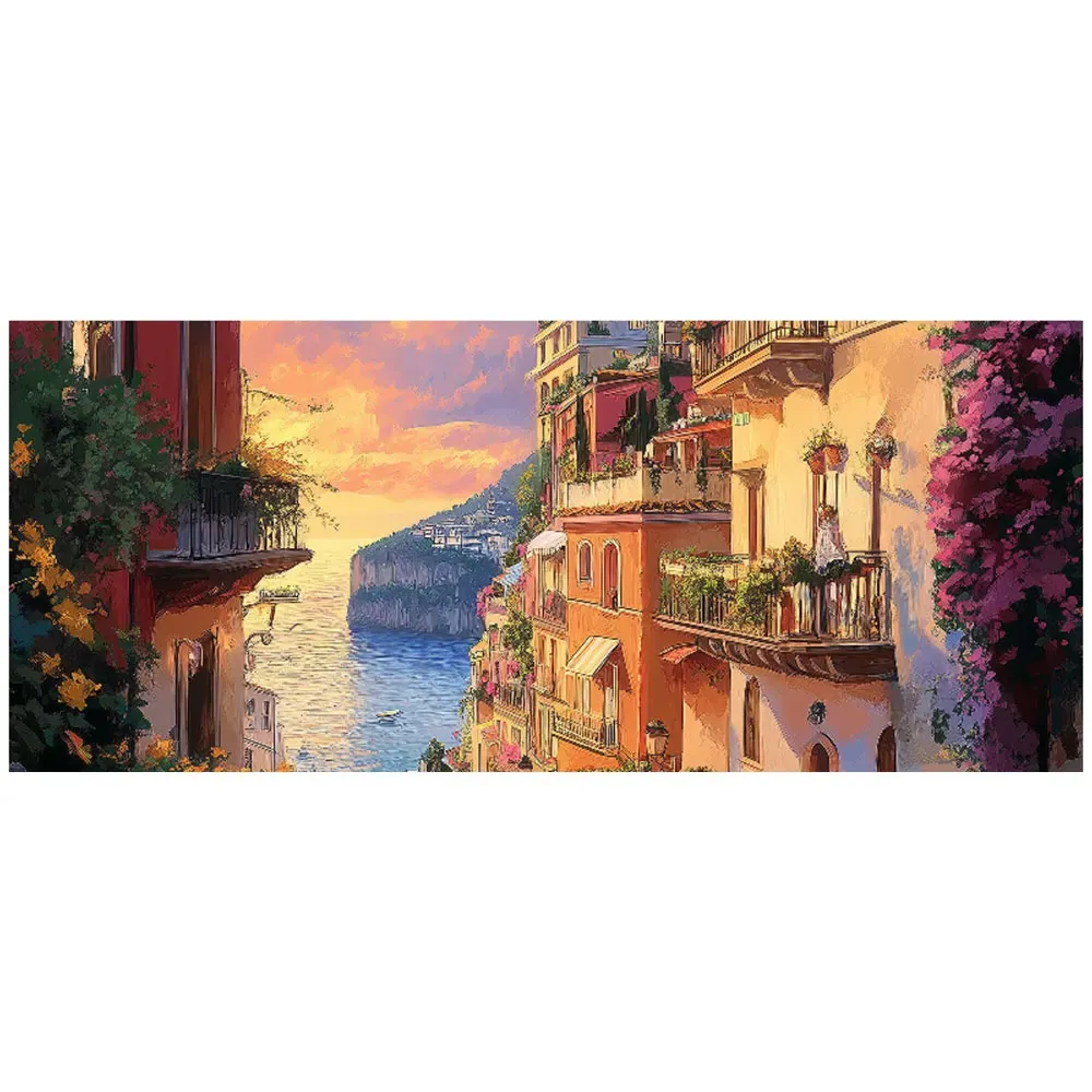 Warren Reed Sunset Walk Bathroom Splashback - Multi