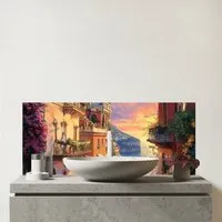 Warren Reed Sunset Walk Bathroom Splashback - Multi