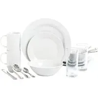 18 Piece 2 Person Dinner Set - White