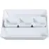 4 Piece Chip and Dip Tray Set - White