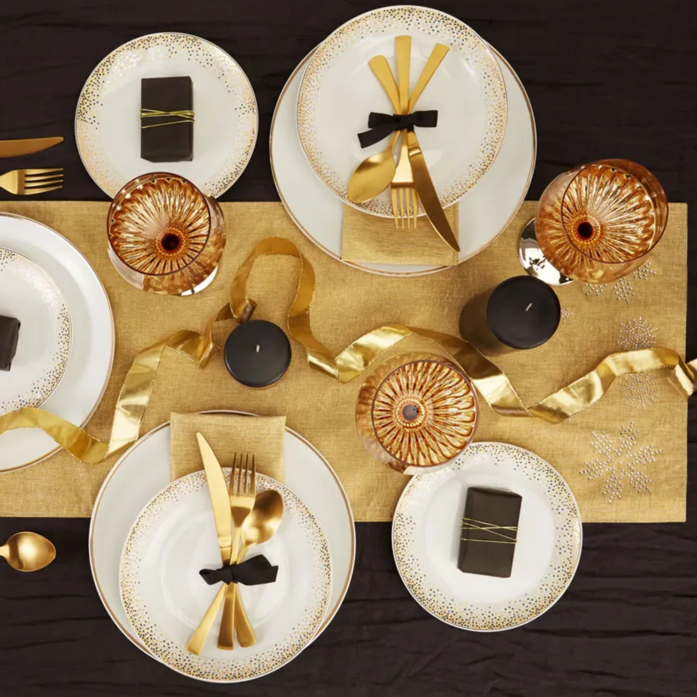 50pc Dinner Set - Gold