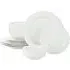 Alumina 12 Piece Dinner Set - White, Porcelain
