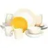 Betsy 20 Piece Dinner Set - Amber Yellow, Porcelain
