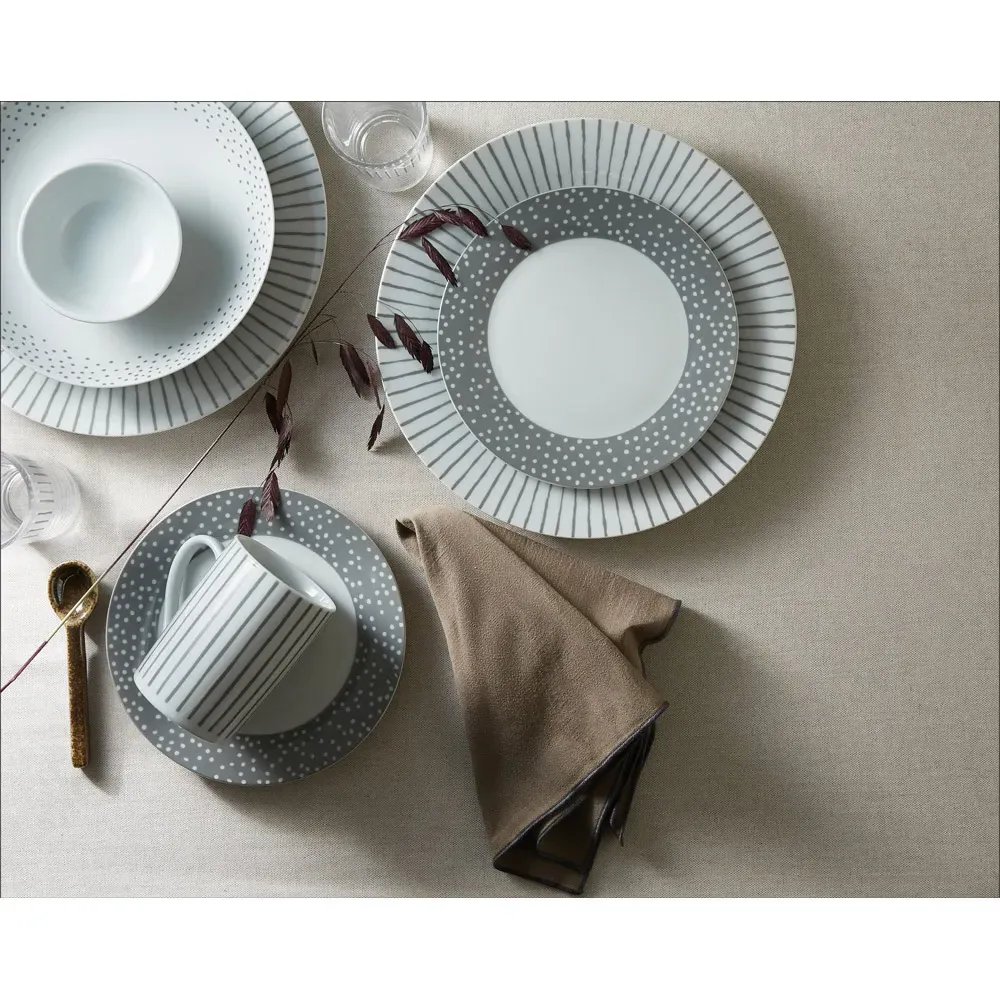 Billy Starter 36 Piece Dinner Set - White, Porcelain