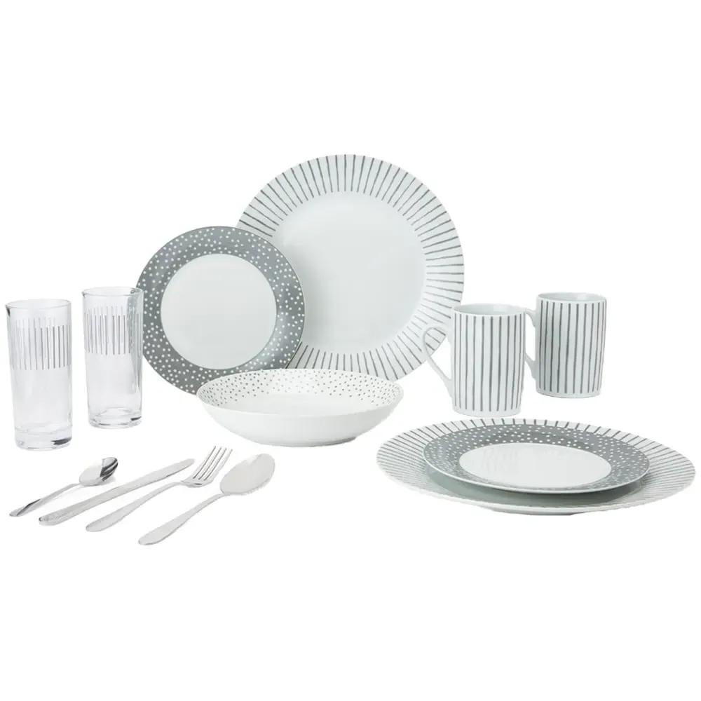 Billy Starter 36 Piece Dinner Set - White, Porcelain image