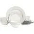 Diamond and Gold 12 Piece Dinner Set - Gold