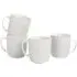 Diamond and Gold Porcelain Mug Set 4 Pack - Gold
