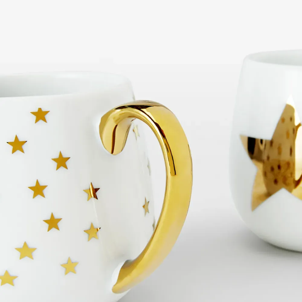 Gold Star Hug Mugs 4 Pack - Multi
