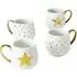 Gold Star Hug Mugs 4 Pack - Multi