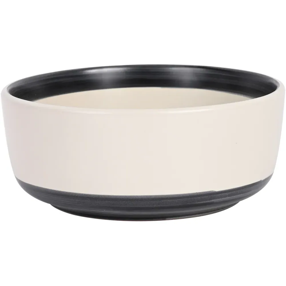 Hand Brush 16 Piece Dinner Set - White, Stoneware