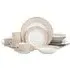 Mosaic 20 Piece Dinner Set - Cream, Porcelain