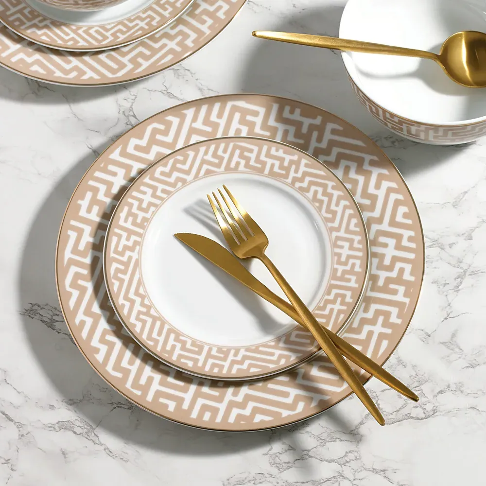Mosaic Porcelain 12 Piece Dinner Set - Multi