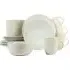Reactive Glaze 16 Piece Dinner Set - Cream, Porcelain