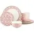 Tallulah 12 Piece Dinner Set - Pink