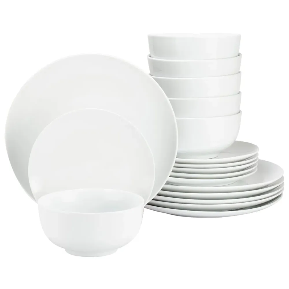 Vermont 18 Piece Dinner Set - White