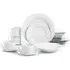 Waterside 20 Piece Dinner Set - White, Porcelain