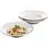 Waterside Large Pasta Bowls Set of 4 - White, Porcelain