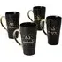 You Had Me At Hello Tall Mugs Set of 4 - Black