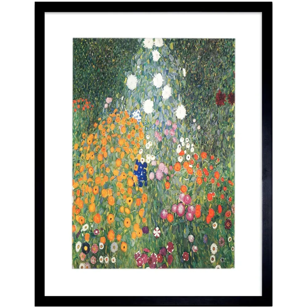 Gustav Klimt Garden 1907 Framed Wall Art Print - Multi image