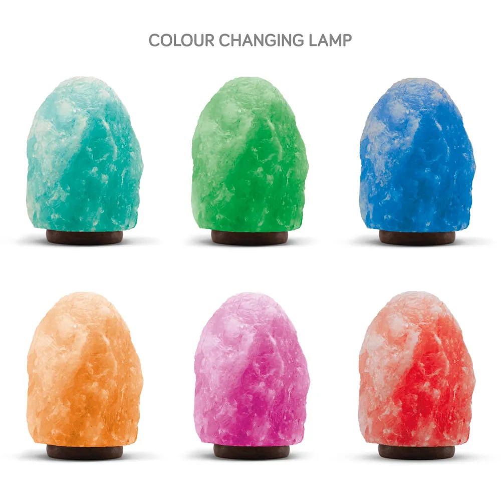 Colour Changing Himalayan Salt Lamp - Orange