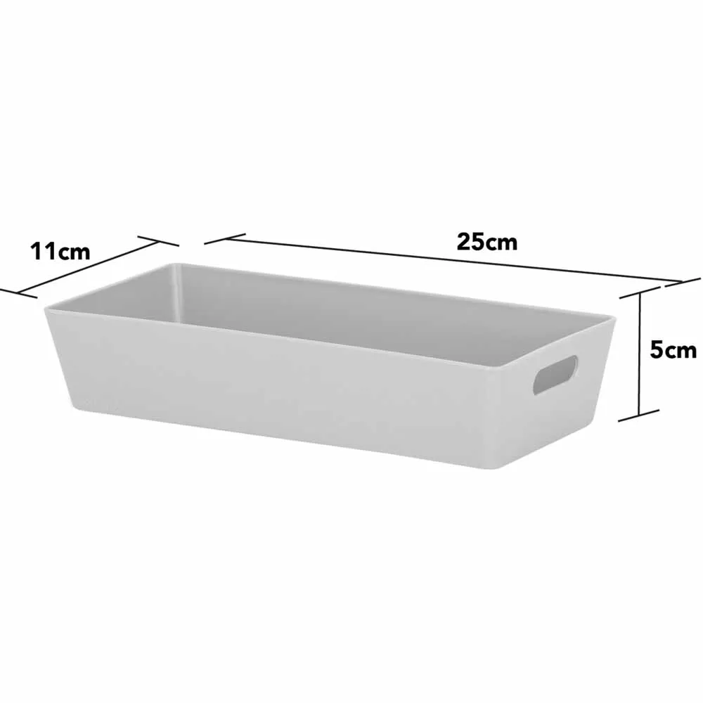 Studio 2.1 Rectangular Basket Set of 4 - Grey