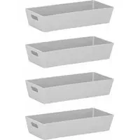 Studio 2.1 Rectangular Basket Set of 4 - Grey