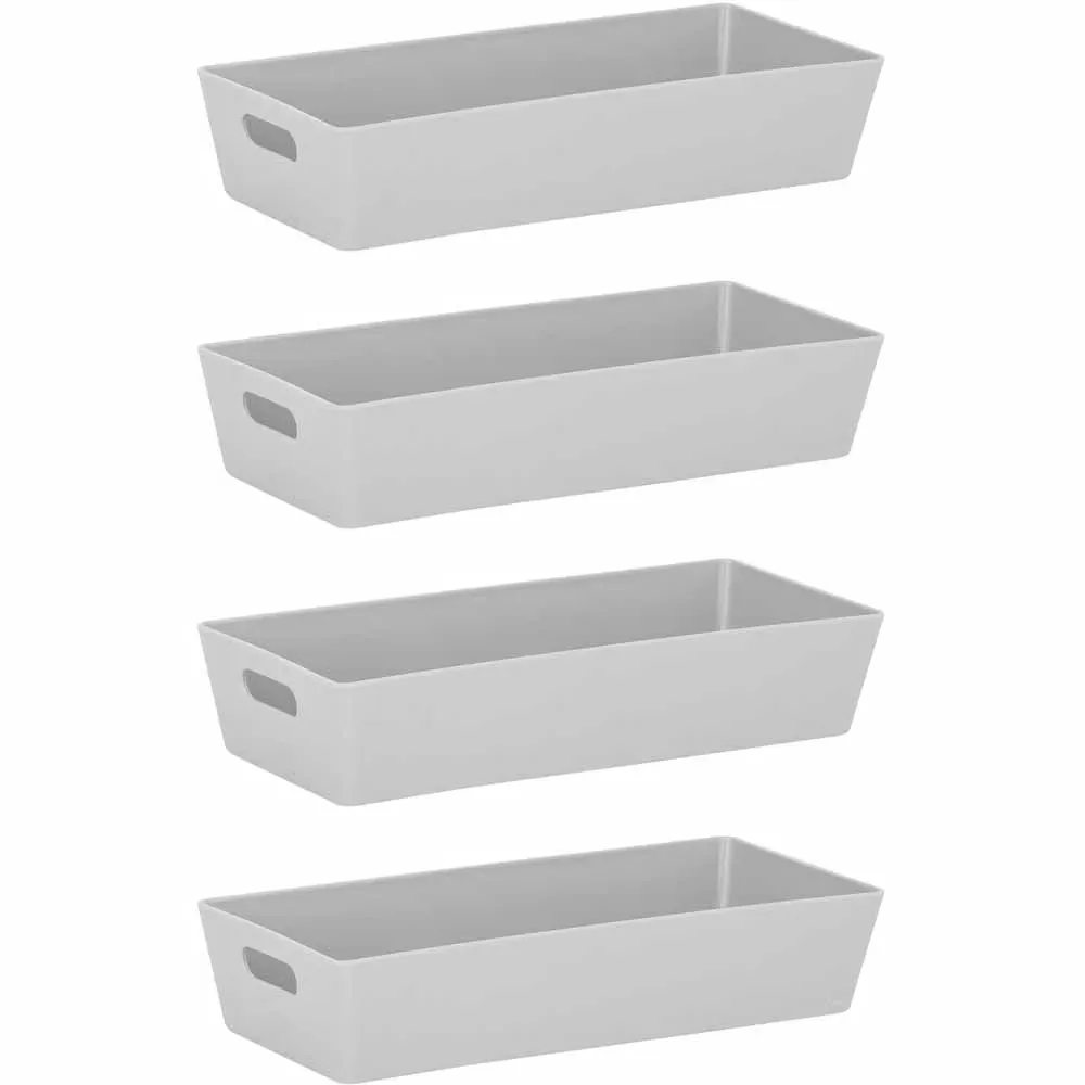 Studio 2.1 Rectangular Basket Set of 4 - Grey image