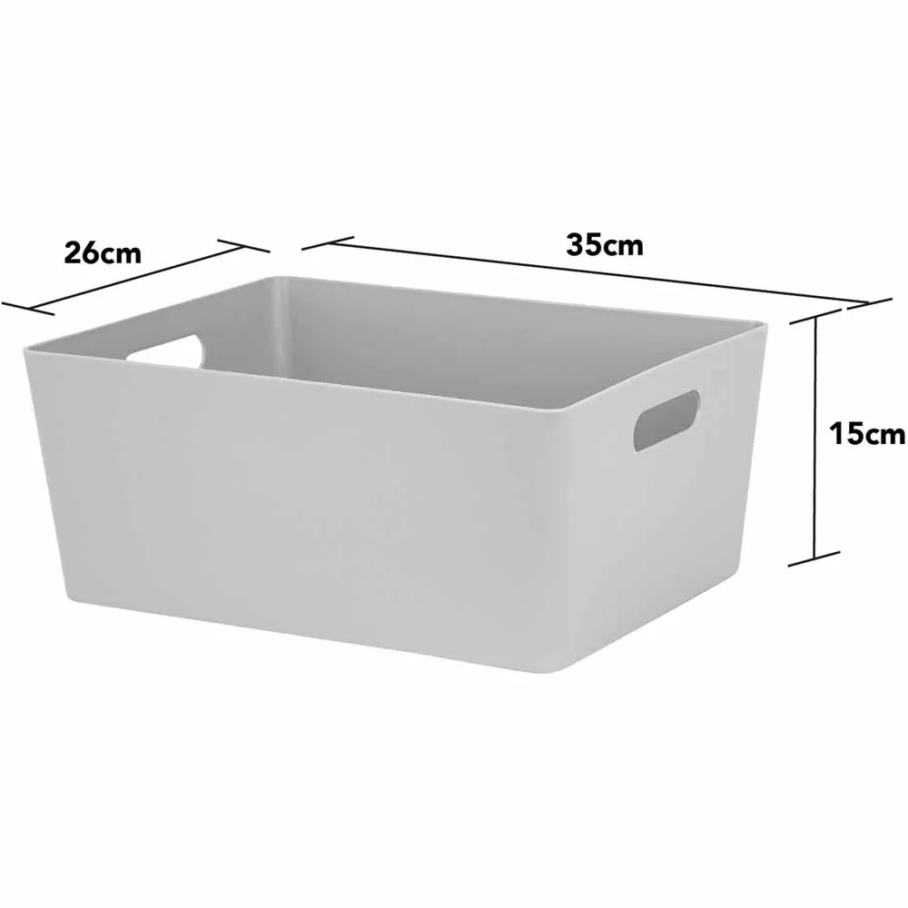 Studio 5.02 Large Storage Basket Set of 4 - Grey