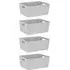 Studio 5.02 Large Storage Basket Set of 4 - Grey