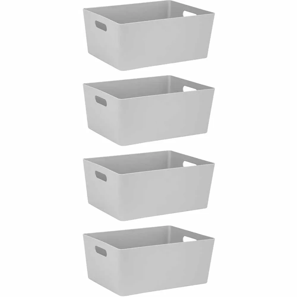 Studio 5.02 Large Storage Basket Set of 4 - Grey