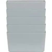 Studio 6.01 Rectangular Storage Basket 5 Pack - Grey