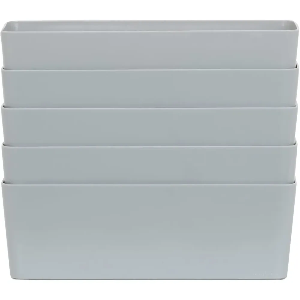 Studio 7.01 Rectangular Storage Basket 5 Pack - Grey