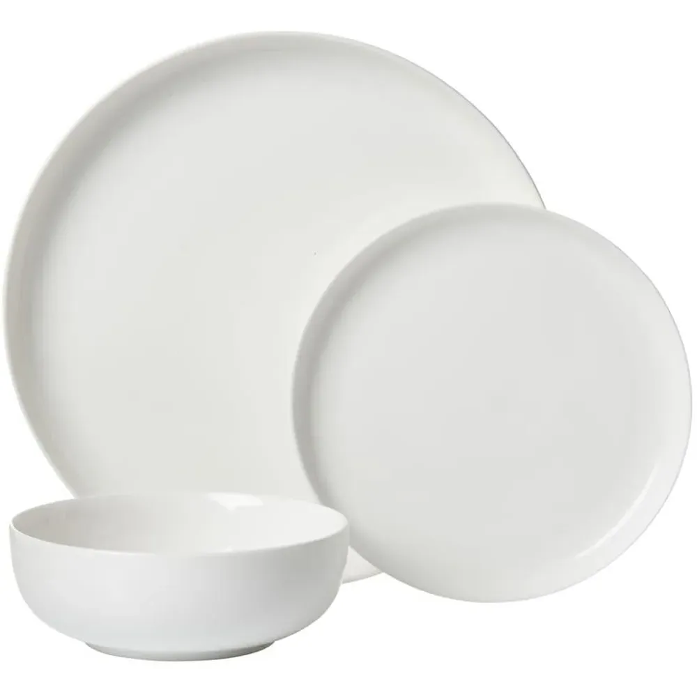 12 Piece Dinner Set - White, Bone China image