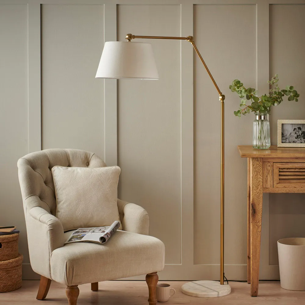 Adjustable Floor Lamp - Gold