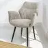 Baltimore Set of 2 Swivel Dining Chairs - Toffee, Tweed