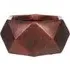 Geometry Bowl Indoor Plant Pot 15cm - Bronze, Fibre Stone