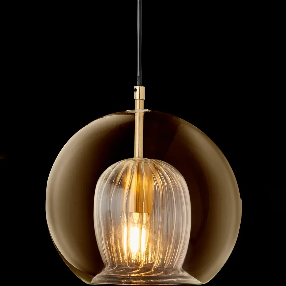 Glass Globe Pendant Light - Clear
