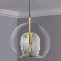 Glass Globe Pendant Light - Clear