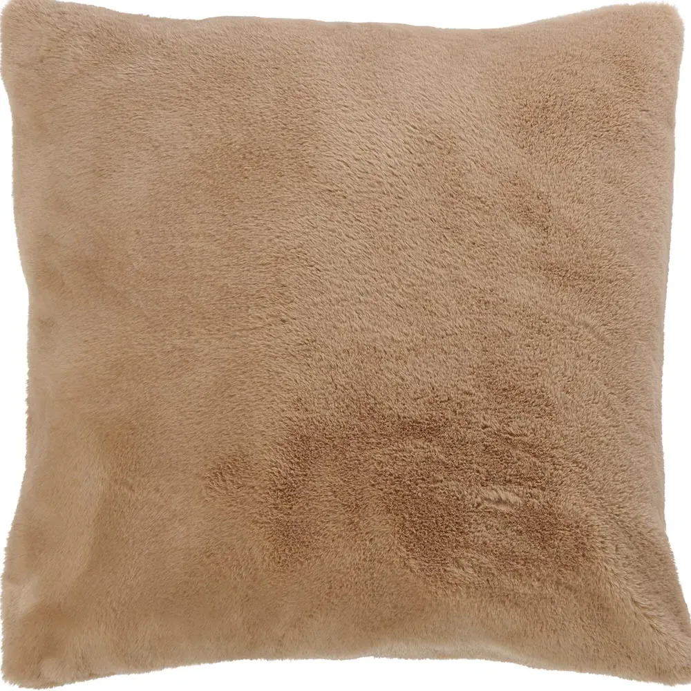 Humus Faux Fur Cushion 55x55cm - Cream