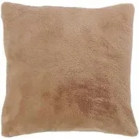 Humus Faux Fur Cushion 55x55cm - Cream