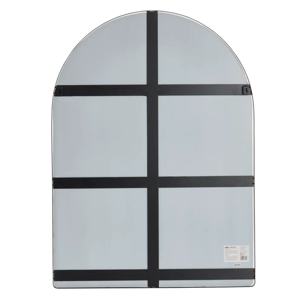 Large Arched Mirror - Black
