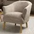 Mallory Flax Effect Armchair - Natural
