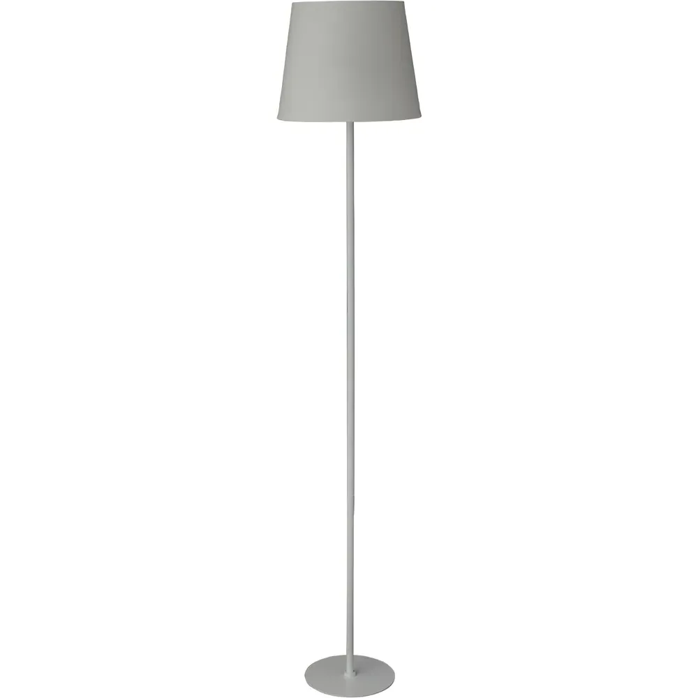 Metal Stick Floor Lamp - White image