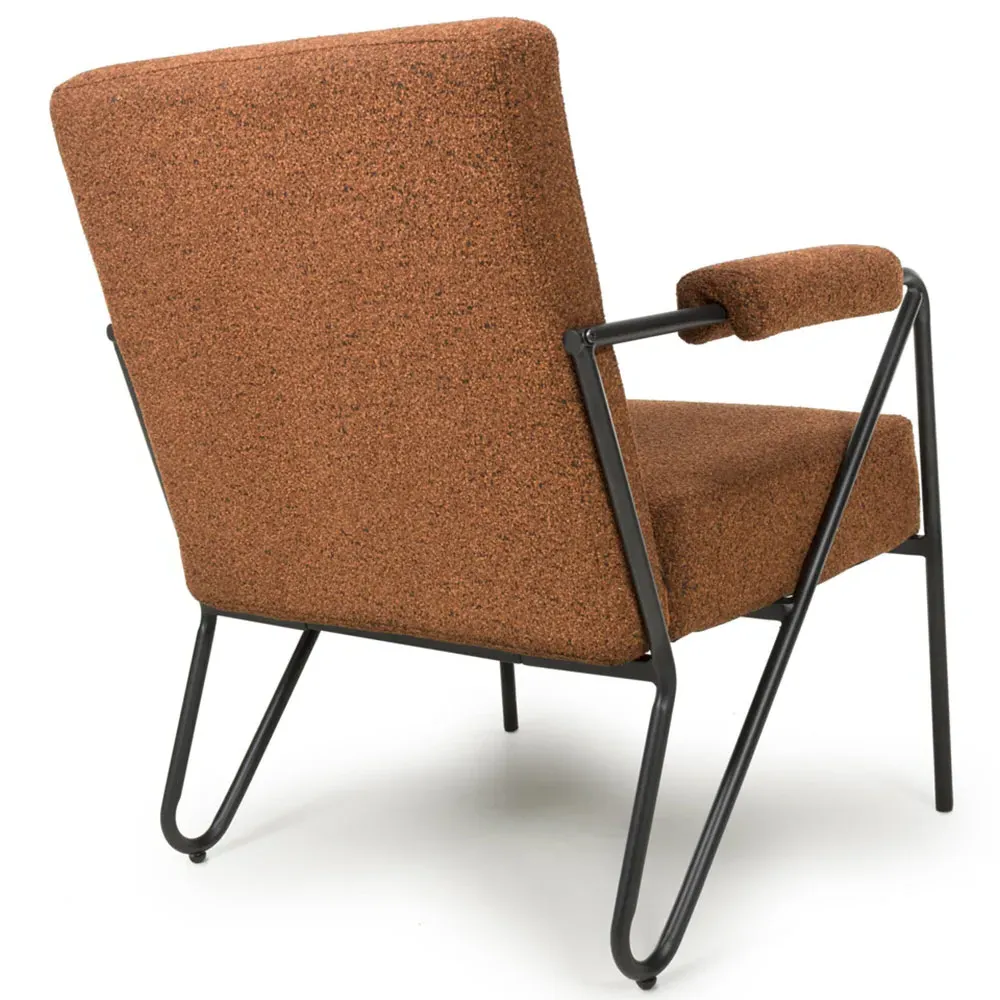 Oslo Speckled Armchair - Burnt Orange