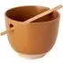 Ramen Bowl with Chopsticks - Brown, Stoneware