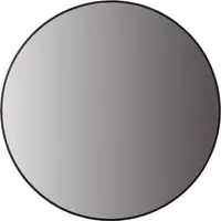 Round Mirror - Black, Metal